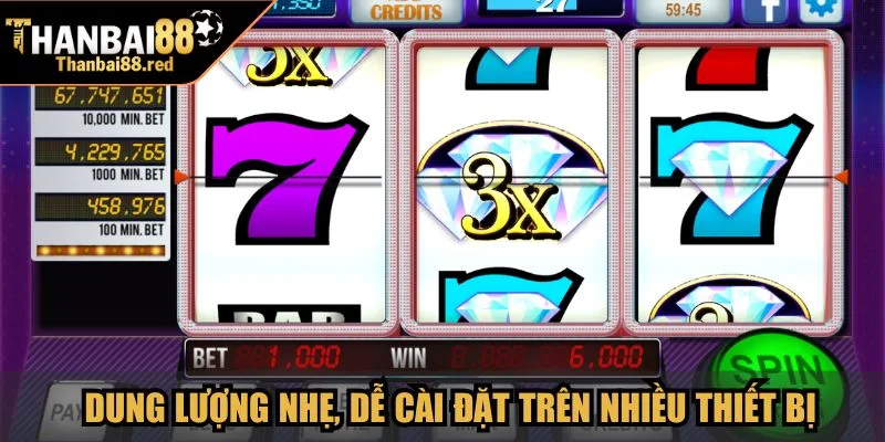 Dung lượng nhẹ, dễ cài đặt trên nhiều thiết bị
