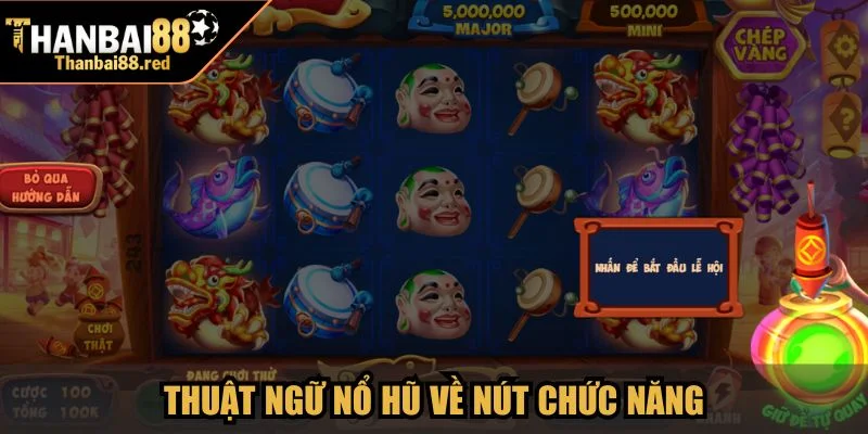 Thuật ngữ Nổ Hũ về nút chức năng